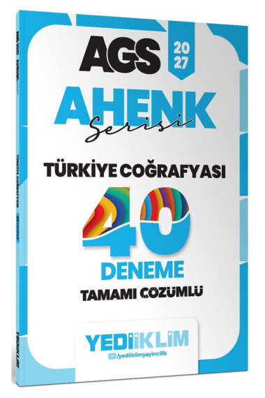 Yediiklim Yayınları 2027 MEB AGS Ahenk Serisi Türkiye Coğrafyası Tamamı Çözümlü 40 Deneme - 1