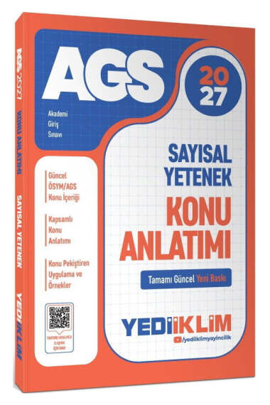 Yediiklim Yayınları 2027 MEB AGS Sayısal Yetenek Konu Anlatımı - 1