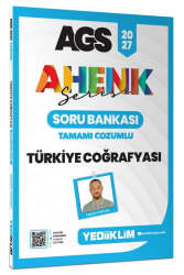 Yediiklim Yayınları 2027 MEB AGS Ahenk Serisi Türkiye Coğrafyası Tamamı Çözümlü Soru Bankası - Yediiklim Yayınları