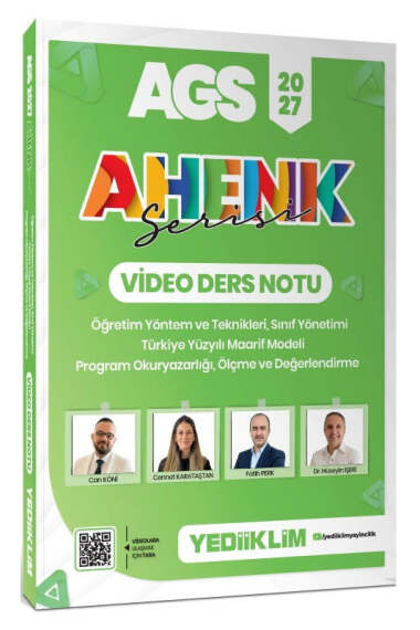 Yediiklim 2027 AGS Ahenk Serisi ÖYT Sınıf Yönetimi Tymm Program Okuryazarlığı Ölçme ve Değerlendirme Video Ders Notu - 1
