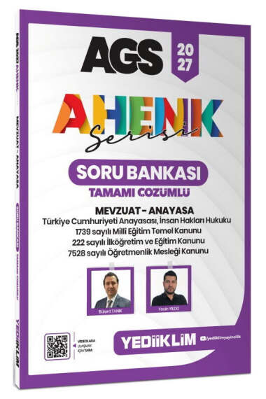Yediiklim Yayınları 2027 AGS Ahenk Serisi Mevzuat Anayasa Tamamı Çözümlü Soru Bankası - 1