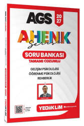 Yediiklim 2027 AGS Ahenk Serisi Gelişim Psikolojisi Öğrenme Psikolojisi ve Rehberlik Tamamı Çözümlü Soru Bankası - Yediiklim Yayınları