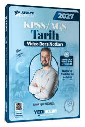 Yediiklim Yayınları 2027 KPSS AGS Atölye Serisi Genel Kültür Tarih Video Ders Notları - Yediiklim Yayınları