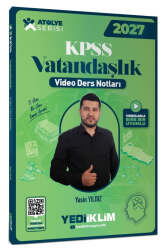 Yediiklim Yayınları 2027 KPSS Atölye Serisi Genel Kültür Vatandaşlık Video Ders Notları - Yediiklim Yayınları