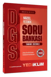 Yediiklim Yayınları 2027 DGS Prestij Serisi Sözel Yetenek Tamamı Çözümlü Soru Bankası - Yediiklim Yayınları