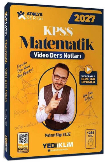 Yediiklim Yayınları 2027 KPSS Atölye Serisi Genel Yetenek Matematik Video Ders Notları - 1