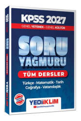 Yediiklim Yayınları 2027 KPSS Genel Yetenek Genel Kültür Tüm Dersler Soru Yağmuru - Yediiklim Yayınları