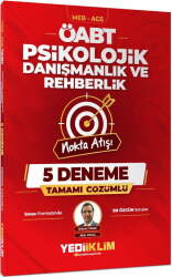 Yediiklim 2027 MEB AGS ÖABT Nokta Atışı Psikolojik Danışmanlık ve Rehberlik Tamamı Çözümlü 5 Deneme - Yediiklim Yayınları