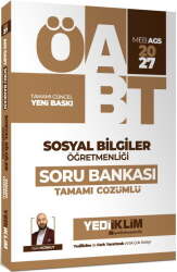 Yediiklim 2027 MEB AGS ÖABT Sosyal Bilgiler Öğretmenliği Tamamı Çözümlü Soru Bankası - Yediiklim Yayınları
