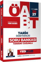 Yediiklim 2027 MEB AGS ÖABT Tarih Öğretmenliği Tamamı Çözümlü Soru Bankası - Yediiklim Yayınları