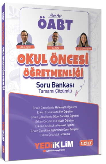 Yediiklim Yayınları 2027 MEB AGS ÖABT Okul Öncesi Öğretmenliği Tamamı Çözümlü Soru Bankası – Cilt 1 - 1
