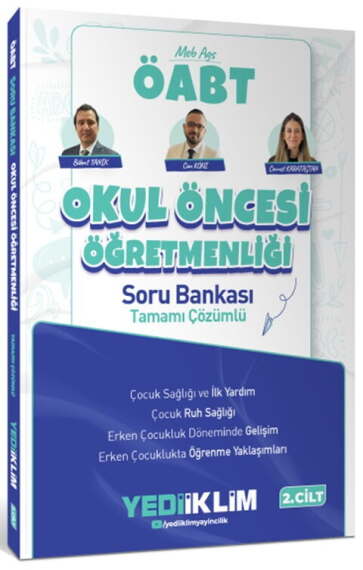 Yediiklim Yayınları 2027 MEB AGS ÖABT Okul Öncesi Öğretmenliği Tamamı Çözümlü Soru Bankası – Cilt 2 - 1