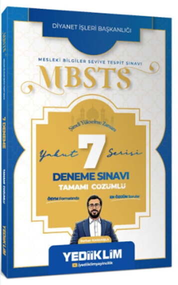 Yediiklim Yayınları 2027 MBSTS Yakut Serisi Tamamı Çözümlü 7 Deneme Sınavı - 1