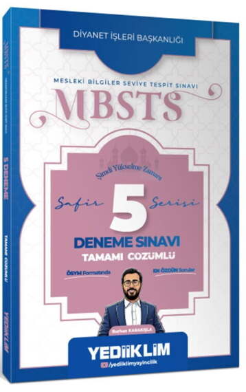 Yediiklim Yayınları 2027 MBSTS Safir Serisi Tamamı Çözümlü 5 Deneme Sınavı - 1