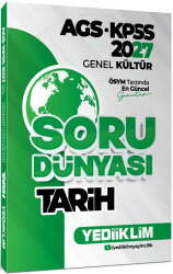 Yediiklim 2027 AGS KPSS Genel Kültür Tarih Soru Dünyası - Yediiklim Yayınları