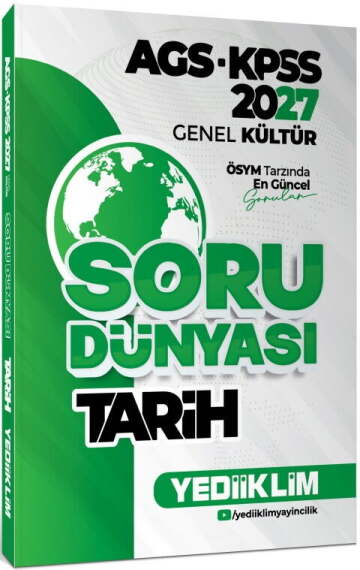 Yediiklim 2027 AGS KPSS Genel Kültür Tarih Soru Dünyası - 1