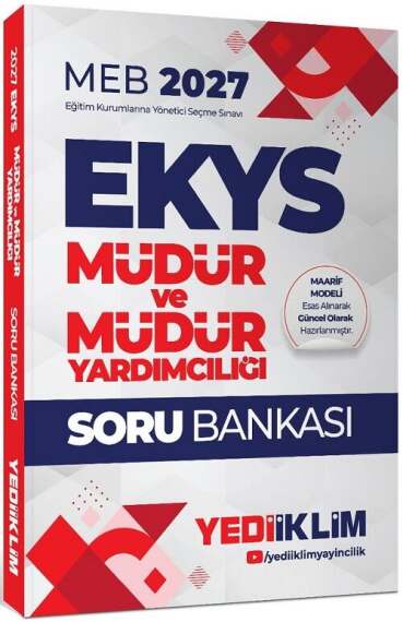 Yediiklim 2027 MEB EKYS Müdür ve Yardımcılığı Soru Bankası Yediiklim Yayınları - 1