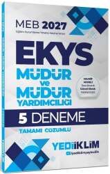 Yediiklim 2027 MEB EKYS Müdür ve Yardımcılığı 5 Deneme Çözümlü Yediiklim Yayınları - Yediiklim Yayınları
