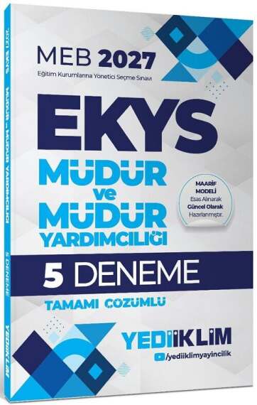Yediiklim 2027 MEB EKYS Müdür ve Yardımcılığı 5 Deneme Çözümlü Yediiklim Yayınları - 1