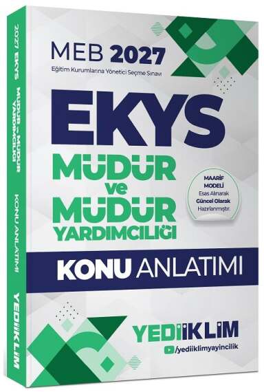 Yediiklim 2027 MEB EKYS Müdür ve Yardımcılığı Konu Anlatımlı Yediiklim Yayınları - 1