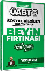 Yediiklim 2027 MEB AGS ÖABT Sosyal Bilgiler Öğretmenliği Beyin Fırtınası Soru Cevap - Yediiklim Yayınları