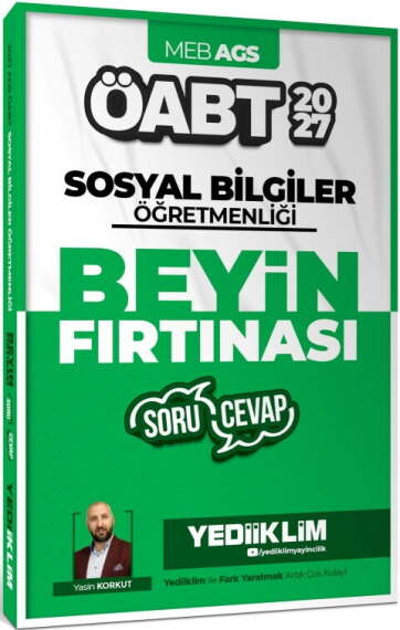 Yediiklim 2027 MEB AGS ÖABT Sosyal Bilgiler Öğretmenliği Beyin Fırtınası Soru Cevap - 1