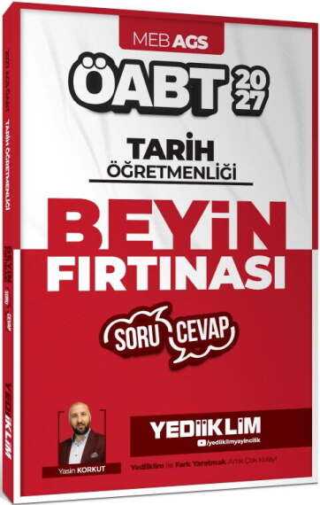 Yediiklim 2027 MEB AGS ÖABT Tarih Öğretmenliği Beyin Fırtınası Soru Cevap - 1