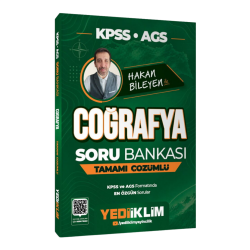 Yediiklim Yayınları 2027 KPSS AGS Coğrafya Soru Bankası Tamamı Çözümlü Hakan Bileyen - Yediiklim Yayınları