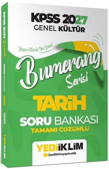 Yediiklim 2027 KPSS Tarih Bumerang Soru Bankası Çözümlü Yediiklim Yayınları - 1