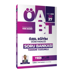 Yediiklim Yayınları 2027 MEB AGS ÖABT Özel Eğitim Öğretmenliği Soru Bankası Tamamı Çözümlü Bülent Tanık - Yediiklim Yayınları
