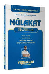Yediiklim Yayınları Diyanet İşleri Mülakat Hazırlık Kitabı (Vaiz / Vaize-İmam Hatip-Müezzin-Kayyım-Kuran Kursu Öğreticisi) - Yediiklim Yayınları