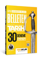 Yediiklim Yayınları - Yediiklim Yayınları KPSS Ortaöğretim Ön Lisans Genel Kültür Belleten Tarih Tamamı Çözümlü 30 Deneme