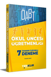 Yediiklim Yayınları - Yediiklim Yayınları ÖABT Okul Öncesi Öğretmenliği Tamamı Çözümlü 7 Deneme