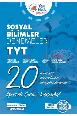 Yeni Nesil Yayınevi TYT Sosyal Bilimler 20 Deneme Sınavı - 1