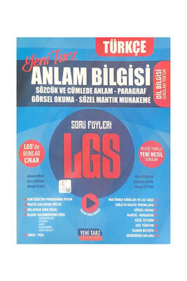 Yeni Tarz Yayınları 8. Sınıf LGS Anlam Bilgisi Soru Föyleri - 1