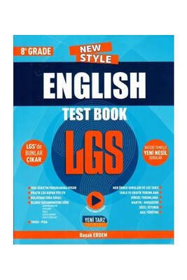 Yeni Tarz Yayınları 8. Sınıf LGS English Test Book - 1