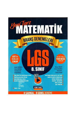 Yeni Tarz Yayınları 8. Sınıf LGS Matematik Branş Denemeleri - 1