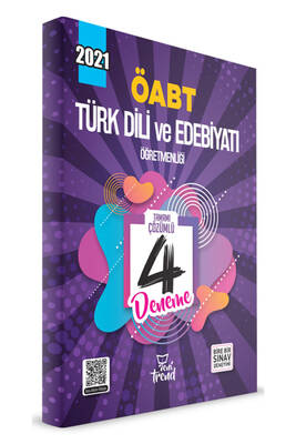 2021 ÖABT Türk Dili ve Edebiyatı 4 lü Deneme Yeni Trend Yayınları - 1