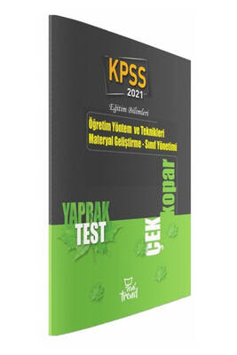 2021 KPSS Eğitim Bilimleri Öğretim Yöntem Teknikleri Yaprak Test Yeni Trend Yayınları - 1