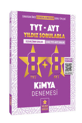 Yıldız Sorular Yayınları 2022 TYT AYT Kimya 8+8 Deneme Video Çözümlü - 1