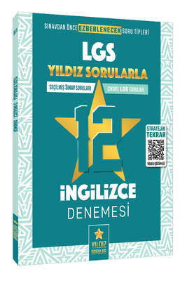 Yıldız Sorular Yayınları 8. Sınıf LGS İngilizce 12 Deneme - 1