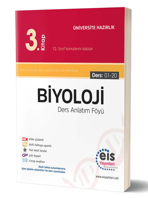 Eis Yayınları YKS Biyoloji Ders Anlatım Föyü 3. Kitap