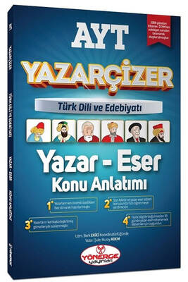 Yönerge Yayınları AYT Türk Dili ve Edebiyatı Yazar Eser Yazarçizer Konu Anlatımı - 1