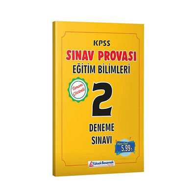 Yüksek Basamak Yayınları 2019 KPSS Eğitim Bilimleri Sınav Provası Çözümlü 2 Deneme Sınavı - 1