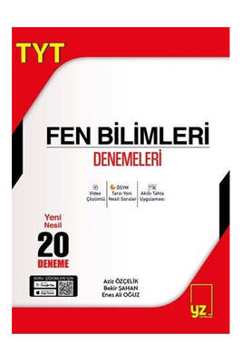 YZ Yayınları TYT Fen Bilimleri 20 Deneme Sınavı - 1