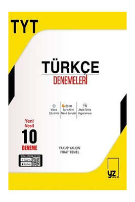 YZ Yayınları TYT Türkçe 10 Deneme - 1