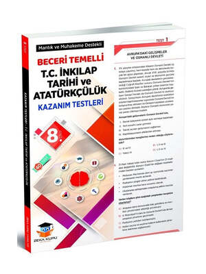 Zeka Küpü Yayınları 8. Sınıf T.C. İnkılap Tarihi ve Atatürkçülük Beceri Temelli Kazanım Testleri - 1