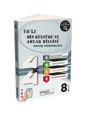 Zeka Küpü Yayınları 8. Sınıf Din Kültürü ve Ahlak Bilgisi 16 lı Branş Denemeleri - 1
