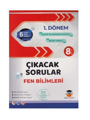 Zeka Küpü Yayınları 8. Sınıf 1. Dönem Fen Bilimleri Çıkacak Sorular Soru Bankası - 1