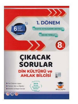 Zeka Küpü Yayınları 8. Sınıf 1. Dönem Din Kültürü ve Ahlak Bilgisi Çıkacak Sorular Soru Bankası - 1
